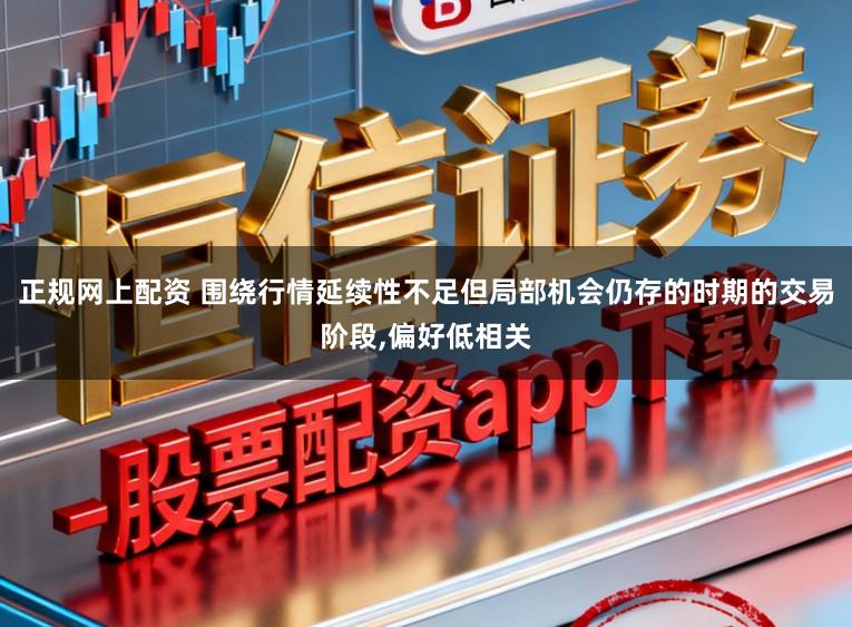 正规网上配资 围绕行情延续性不足但局部机会仍存的时期的交易阶段，偏好低相关