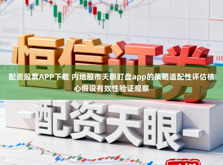 配资股票APP下载 内地股市天眼盯盘app的策略适配性评估核心假设有效性验证观察